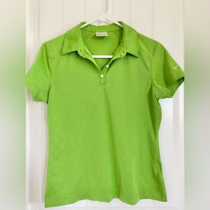 Nike Wyndham Championship women’s golf polo. Medium. Bright green.